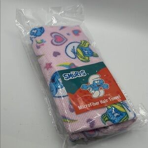 The Smurfs Pink Microfiber Hair Towel for Girls